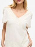 VILA V-NECK CAP SLEEVE TOP, Birch, highres - 14105378_Birch_006.jpg
