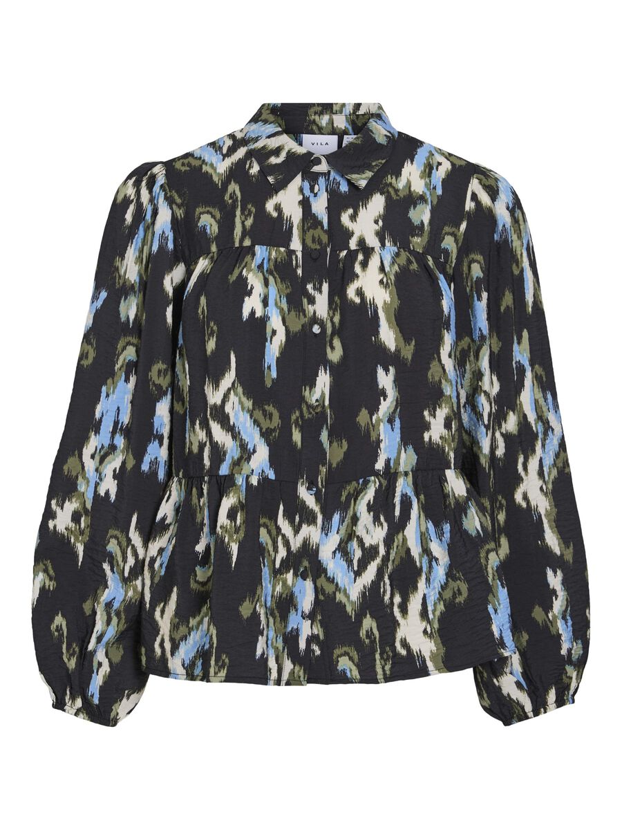 VILA LONG SLEEVED SHIRT, Black Beauty, highres - 14104025_BlackBeauty_1161604_001.jpg
