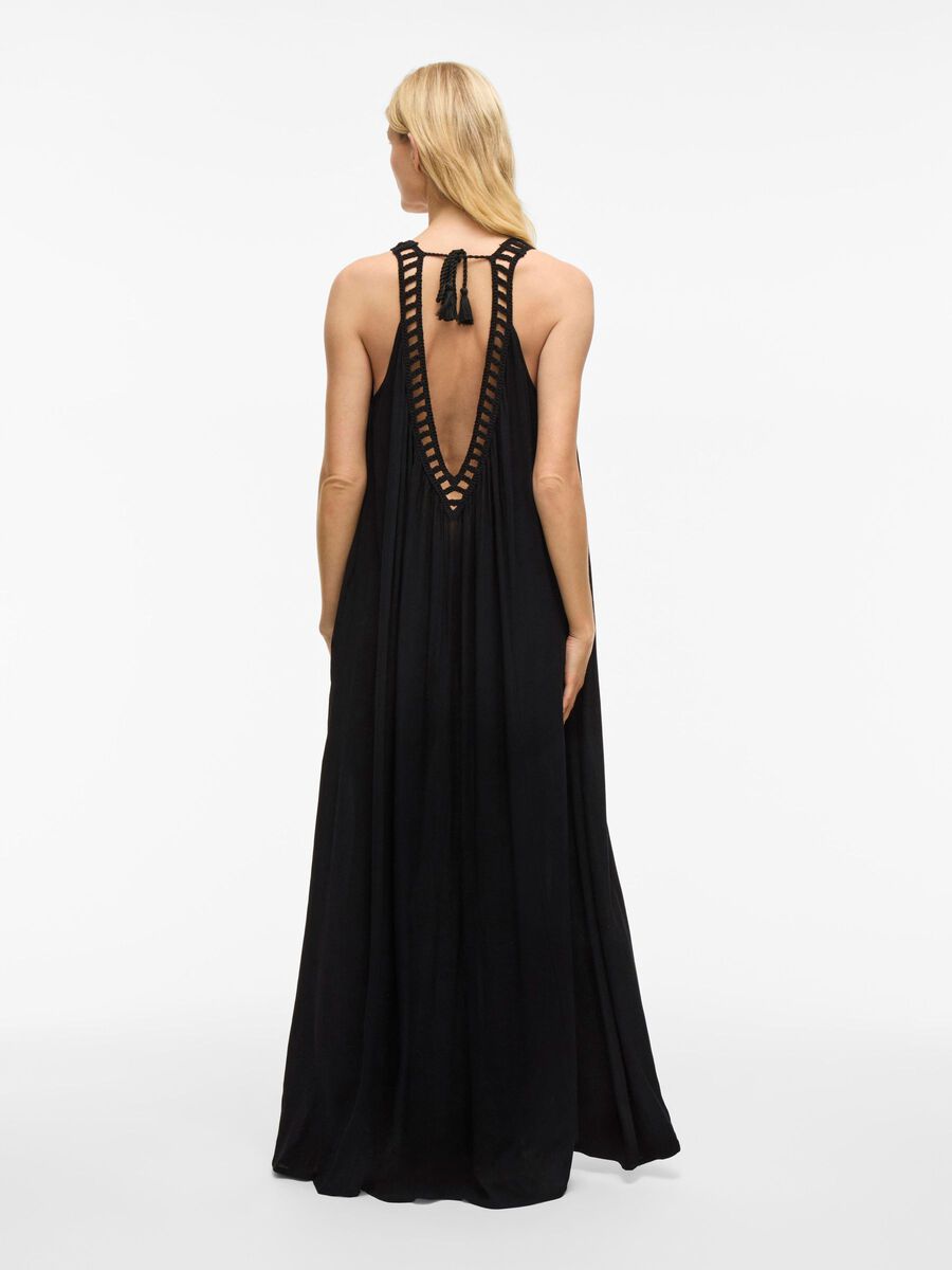 VILA SLEEVELESS MAXI DRESS, Black Beauty, highres - 14105713_BlackBeauty_004.jpg