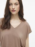 VILA VIMODALA V-NECK SHORT SLEEVED TOP, Mountain Trail, highres - 14074847_MountainTrail_006.jpg