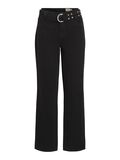 VILA BELTED TAPERED FIT JEANS, Meteorite, highres - 14100044_Meteorite_001.jpg