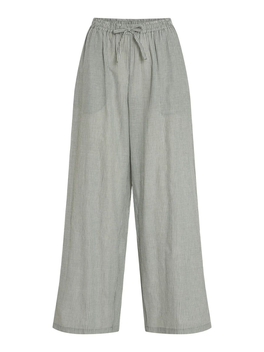 VILA HIGH WAIST TROUSERS, Green Milieu, highres - 14100274_GreenMilieu_1134310_001.jpg