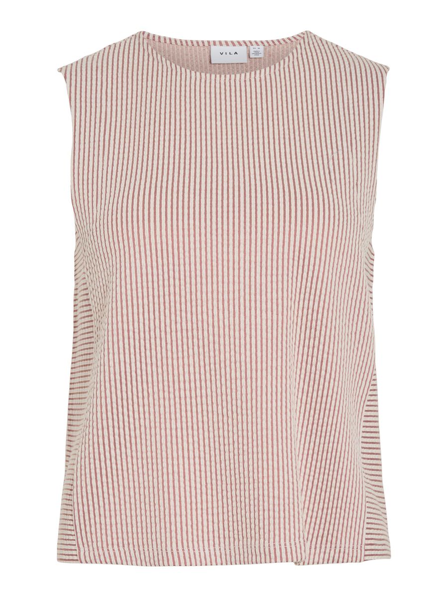 Product carousel image - VISTRIPLO STRIPED SLEEVELESS TOP, Holly Berry | 2