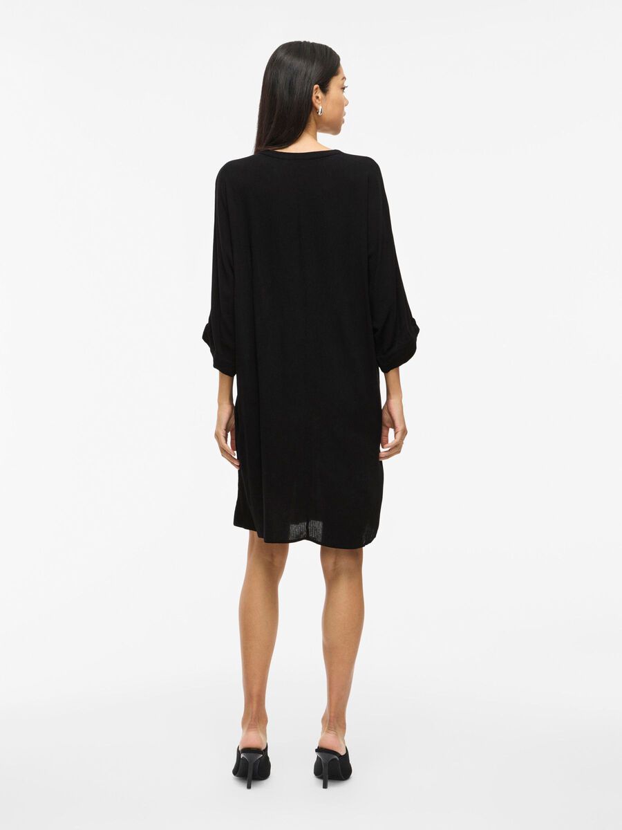 VILA VIPALIVA 3/4-ARM MINIKLEID, Black Beauty, highres - 14107255_BlackBeauty_004.jpg