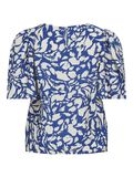 VILA ROUND NECK SHORT SLEEVED TOP, Mazarine Blue, highres - 14096386_MazarineBlue_1100332_002.jpg