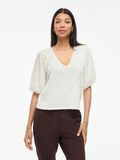 VILA VIOLANA V-NECK SHORT SLEEVED TOP, Cloud Dancer, highres - 14111696_CloudDancer_003.jpg