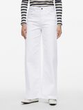 VILA HIGH WAIST WIDE FIT JEANS, White Denim, highres - 14103164_WhiteDenim_003.jpg