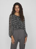 VILA ROUND NECK LONG SLEEVED BLOUSE, Black, highres - 14084606_Black_1146197_003.jpg