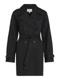 VILA SKÄRPFÖRSEDD TRENCHCOAT, Black, highres - 14107537_Black_001.jpg