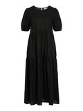 VILA VISUMMER KORTÆRMET MIDIKJOLE, Black, highres - 14109566_Black_001.jpg