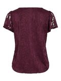 VILA VISTASIA V-NECK TOP A MANICHE CORTE, Fig, highres - 14111231_Fig_002.jpg