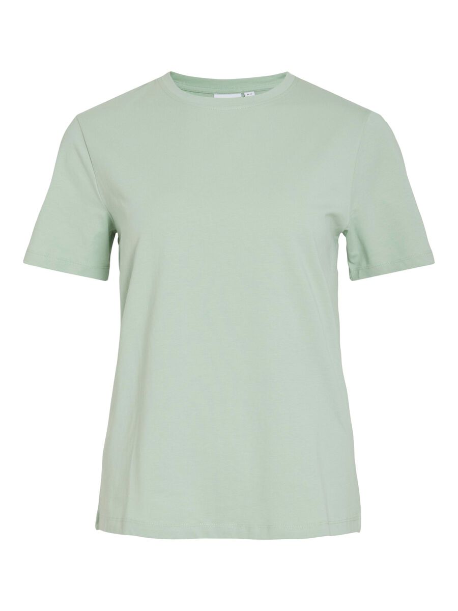 VILA VINORA - ENCOLURE RONDE T-SHIRT, Silt Green, highres - 14103448_SiltGreen_001.jpg