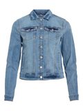 VILA VISHOW BUTTONED DENIM JACKET, Light Blue Denim, highres - 14088911_LightBlueDenim_001.jpg