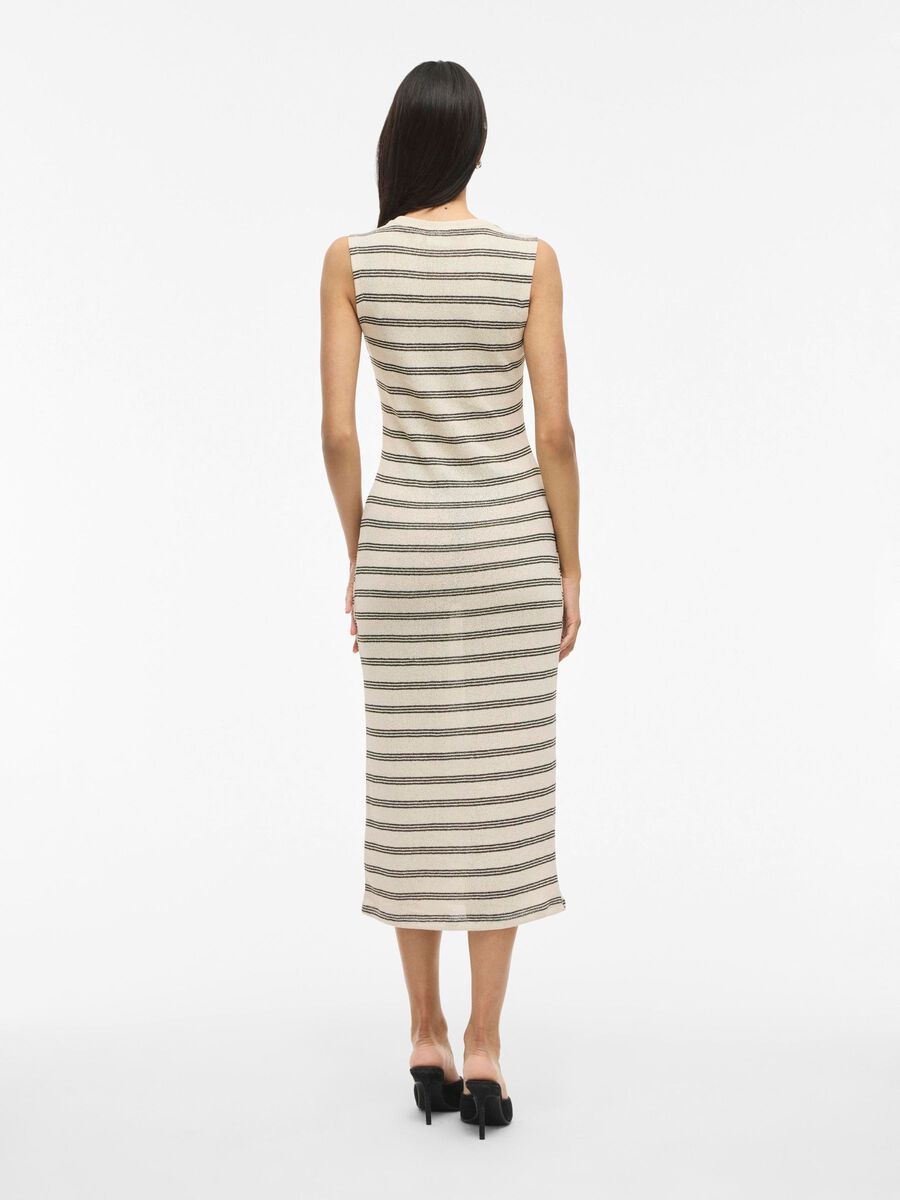 VILA VIHERMINA - SANS MANCHES ROBE MI-LONGUE, Birch, highres - 14107633_Birch_1193742_004.jpg