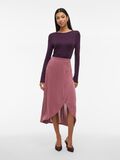 VILA HIGH WAIST MIDI SKIRT, Rose Brown, highres - 14101691_RoseBrown_005.jpg