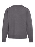 VILA POLO STRICKPULLOVER, Dark Grey Melange, highres - 14109861_DarkGreyMelange_002.jpg