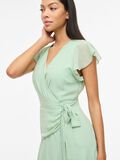 Product image thumbnail - VIURA MAXI WRAP DRESS, Smoke Green | 3