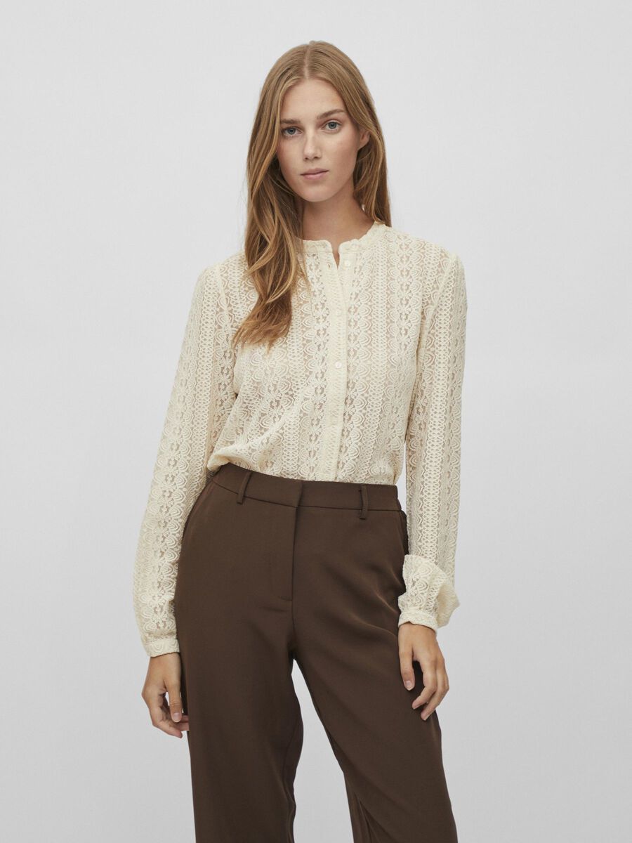 Vila LACE SHIRT, Birch, highres - 14082977_Birch_003.jpg