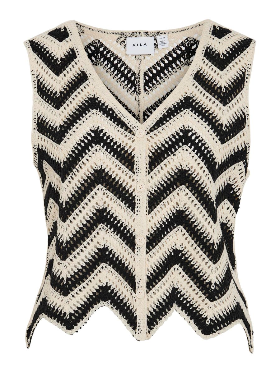 VILA VISERILDA CROCHET VEST TOP, Birch, highres - 14105518_Birch_1186369_001.jpg