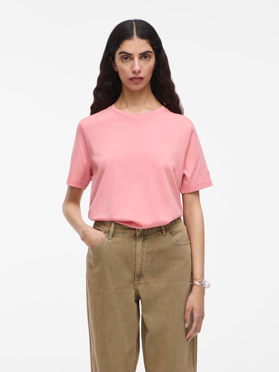 VILA BOMULL T-SHIRT, Peach Blossom, highres - 14109463_PeachBlossom_003.jpg