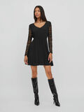 Vila KANTEN JURK MET LANGE MOUWEN, Black, highres - 14083598_Black_005.jpg