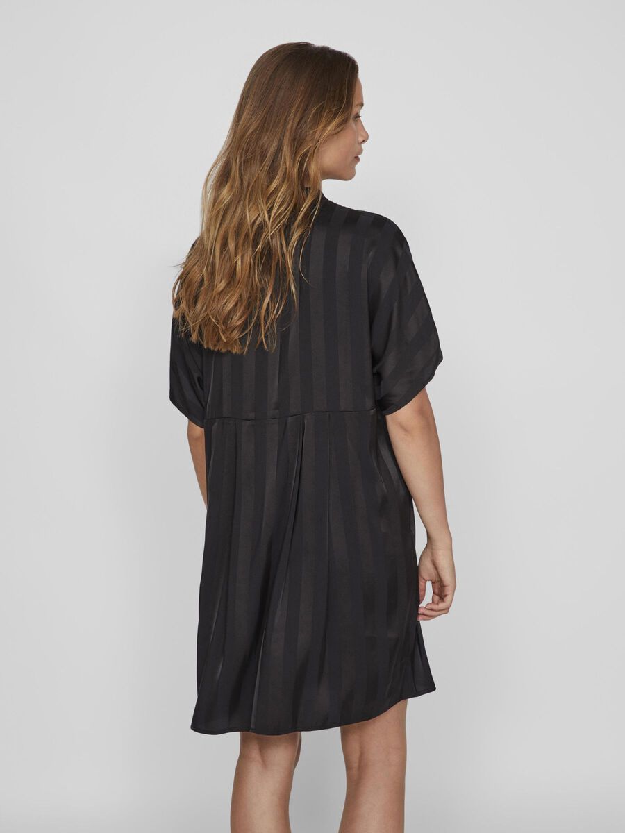 Vila SHORT SLEEVED  SHORT DRESS, Black, highres - 14103585_Black_004.jpg