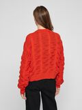 VILA KNOPEN AAN DE VOORKANT GEBREID VEST, Poppy Red, highres - 14108796_PoppyRed_004.jpg