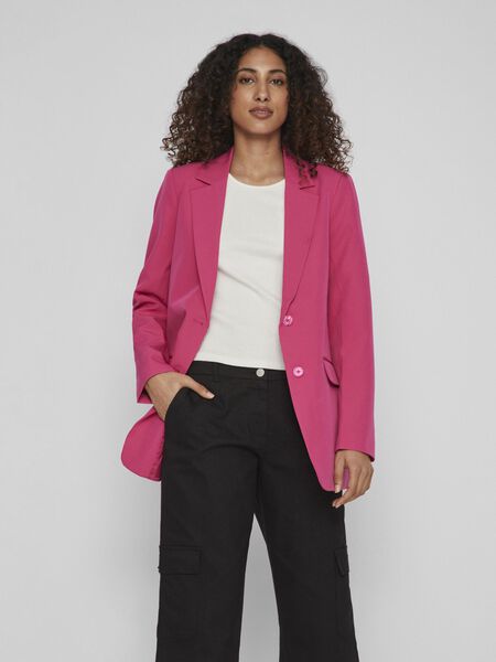 Vila TALL - LOOSE FIT BLAZER, Pink Yarrow, highres - 14086787_PinkYarrow_003.jpg