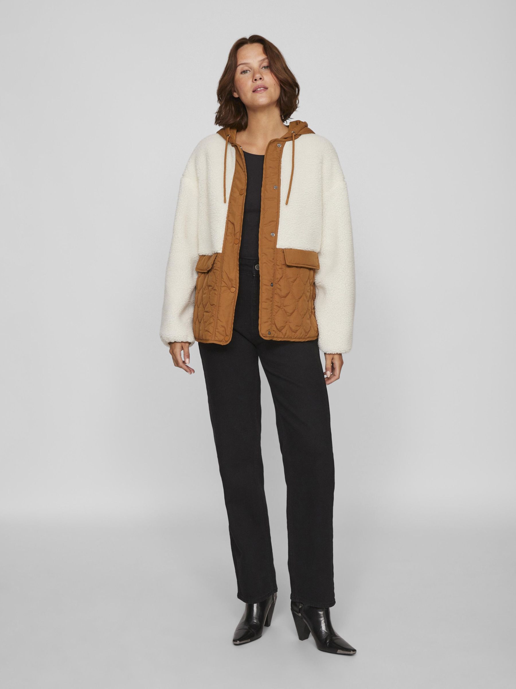 Vila oversized teddy coat on sale