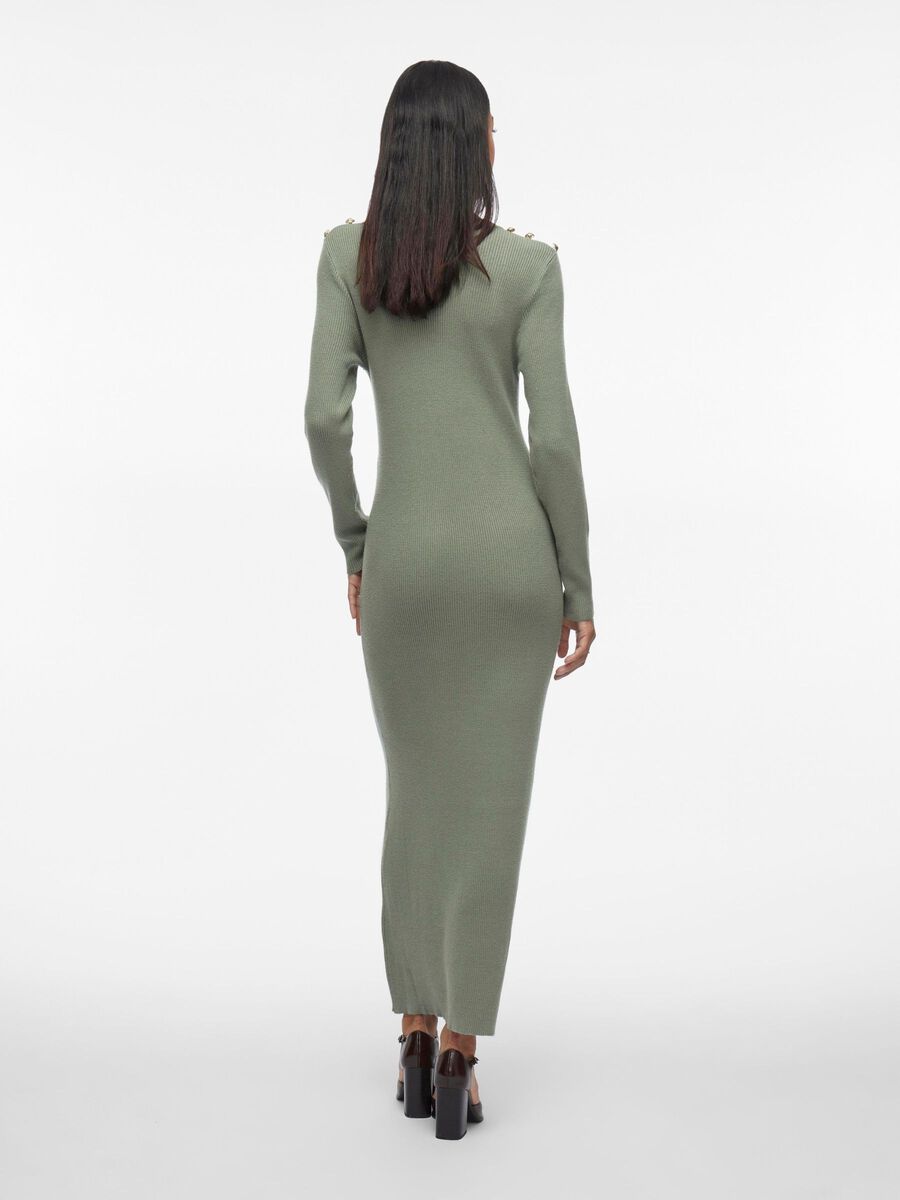 VILA LONG SLEEVED MAXI DRESS, Laurel Wreath, highres - 14107489_LaurelWreath_004.jpg