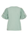 VILA ROUND NECK SHORT SLEEVED TOP, Silt Green, highres - 14107505_SiltGreen_002.jpg