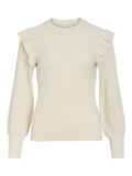 VILA RUFFLE KNITTED TOP, Birch, highres - 14094194_Birch_001.jpg