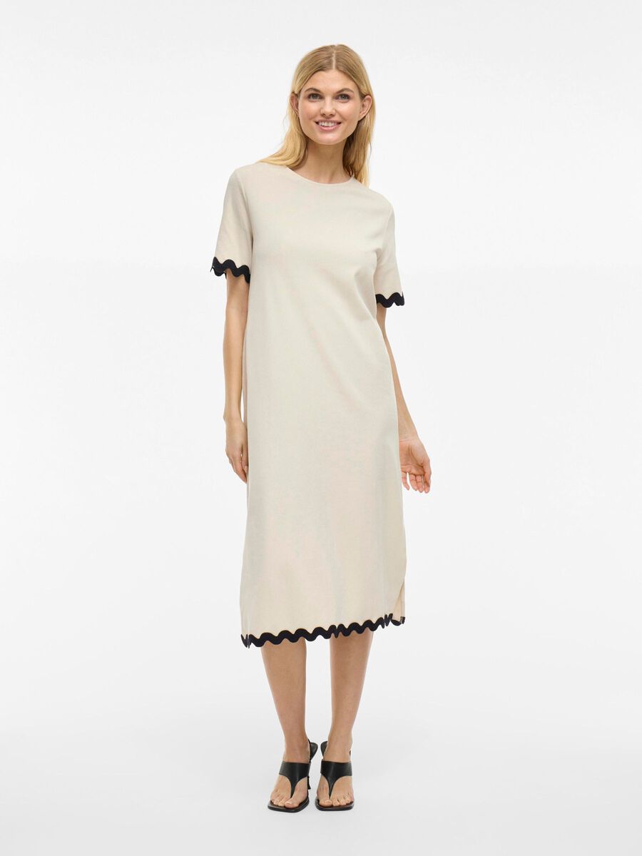 VILA VICALISA MANICHE CORTE VESTITO MIDI, Birch, highres - 14106764_Birch_1209261_003.jpg