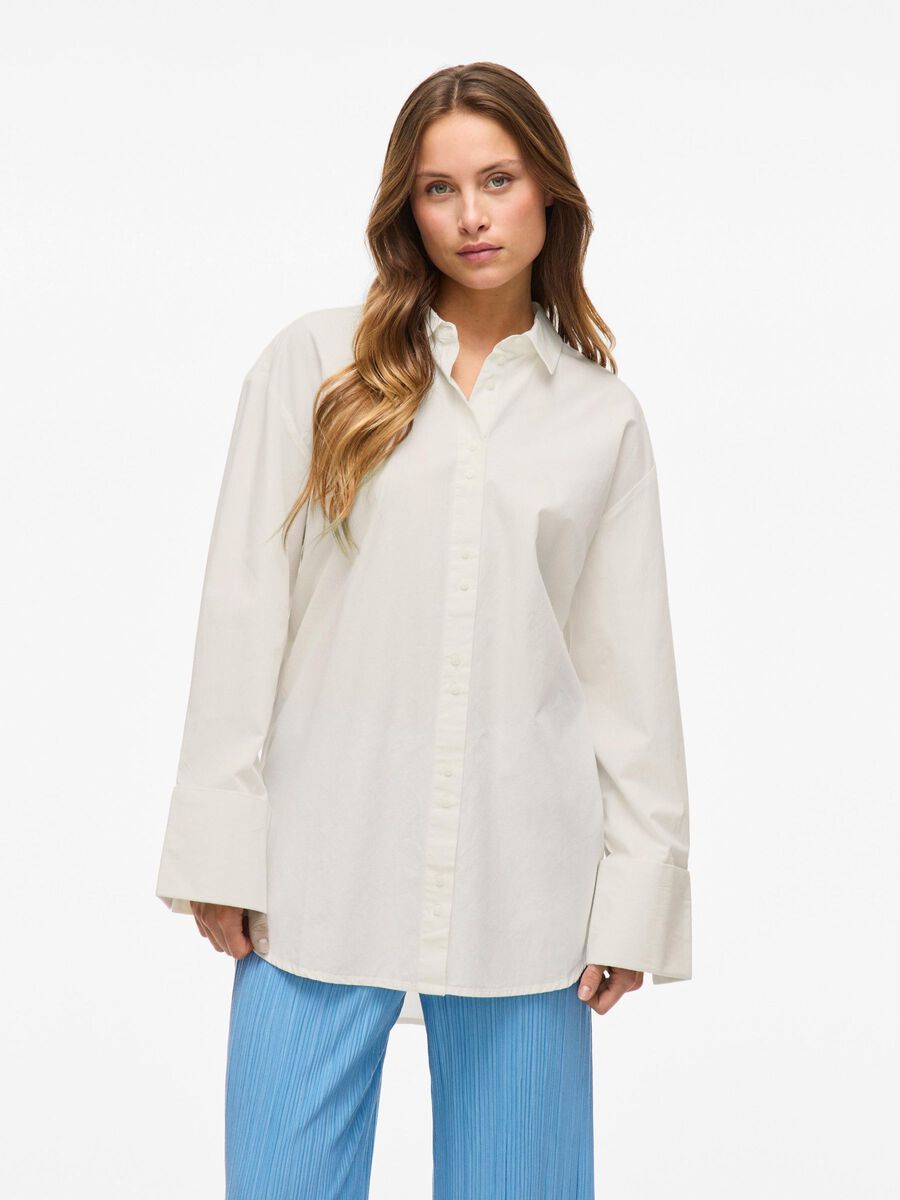 VILA LONG SLEEVED SHIRT, Snow White, highres - 14106872_SnowWhite_003.jpg
