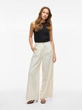 VILA VIETNI HIGH WAIST WIDE-LEG TROUSERS, Super Light Natural Melan, highres - 14107995_SuperLightNaturalMelan_005.jpg
