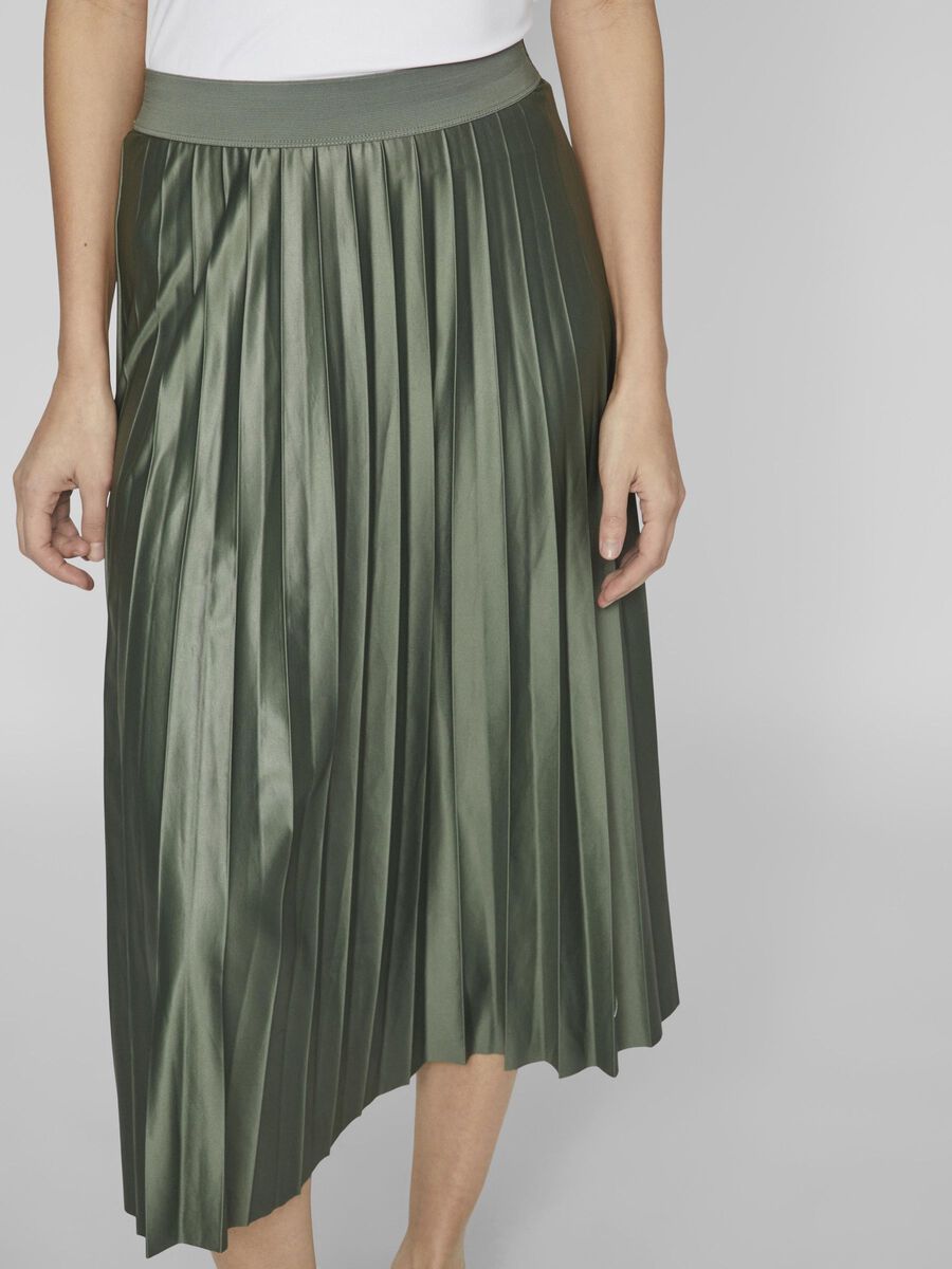 Carousel image - VINITBAN PLEATED MIDI SKIRT, Laurel Wreath | 3
