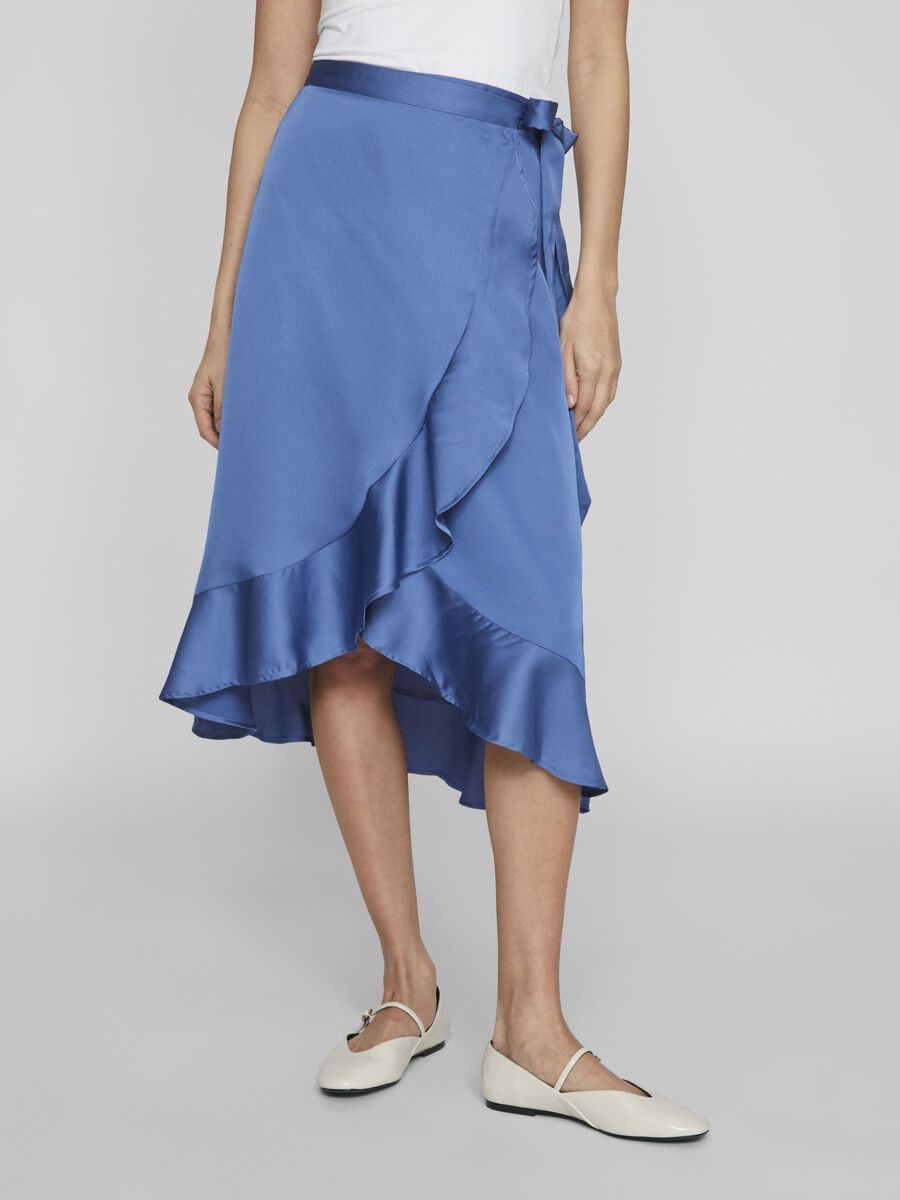 Vila WRAP HIGH WAISTED SKIRT, Federal Blue, highres - 14082754_FederalBlue_003.jpg
