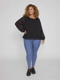 Vila CURVE - POLKA DOT LONG SLEEVED TOP, Black, highres - 14074544_Black_005.jpg