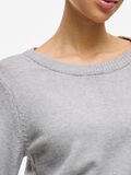 VILA VIRIL ROUND NECK KNITTED PULLOVER, Light Grey Melange, highres - 14054177_LightGreyMelange_006.jpg