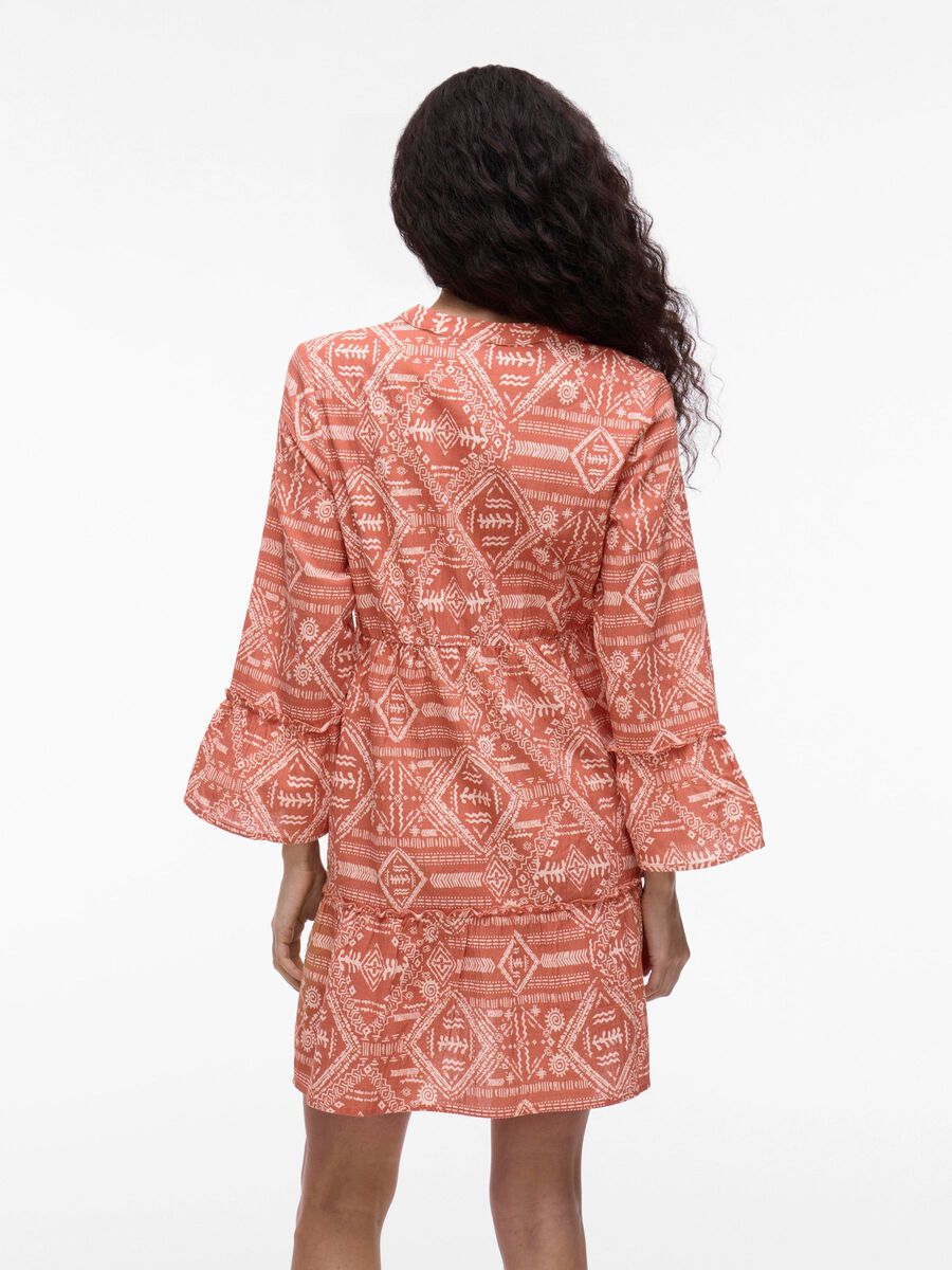 VILA VIETNA - MANCHES 3/4 ROBE COURTE, Ginger Spice, highres - 14110947_GingerSpice_1225506_004.jpg