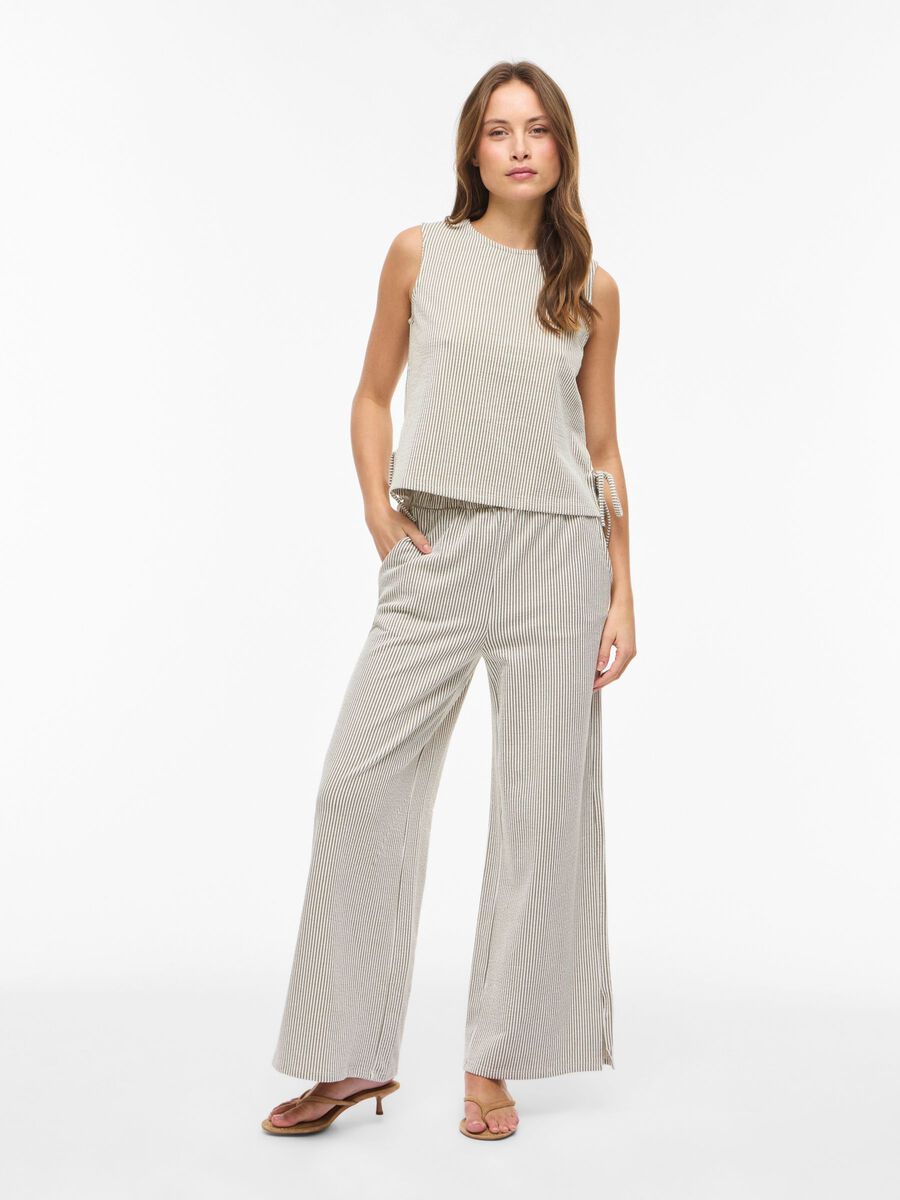 Carousel image - RONDE HALS MOUWLOZE TOP, Slate Black | 4