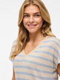 VILA VIHERMINA V-NECK SHORT SLEEVED TOP, Birch, highres - 14107634_Birch_1217984_006.jpg