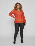Vila CURVE - KNITTED WRAP TOP, Tigerlily, highres - 14081102_Tigerlily_005.jpg