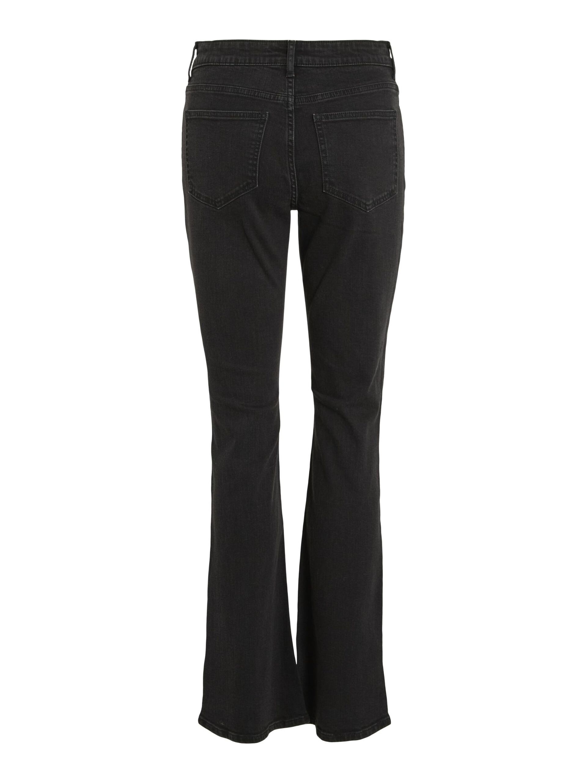 Carousel image - VIBETTY MID-WAIST FLARED JEANS, Black Denim | 7