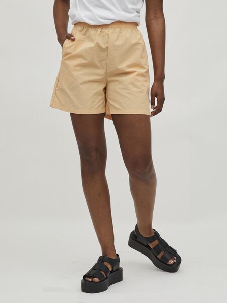 Vila HIGH WAISTED SHORTS, Apricot Ice, highres - 14073658_ApricotIce_003.jpg