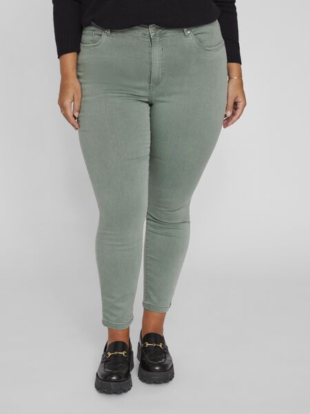 Vila CURVE – HIGH WAIST SKINNY FIT JEANS, Laurel Wreath, highres - 14077133_LaurelWreath_956537_003.jpg