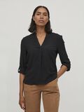 Vila V-HALS BLOUSE MET 3/4 MOUWEN, Black, highres - 14083585_Black_003.jpg