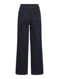 VILA HIGH WAIST WIDE FIT JEANS, Dark Blue Denim, highres - 14104366_DarkBlueDenim_002.jpg