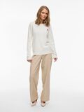 VILA ROUND NECK KNITTED PULLOVER, White Alyssum, highres - 14110910_WhiteAlyssum_1229779_005.jpg