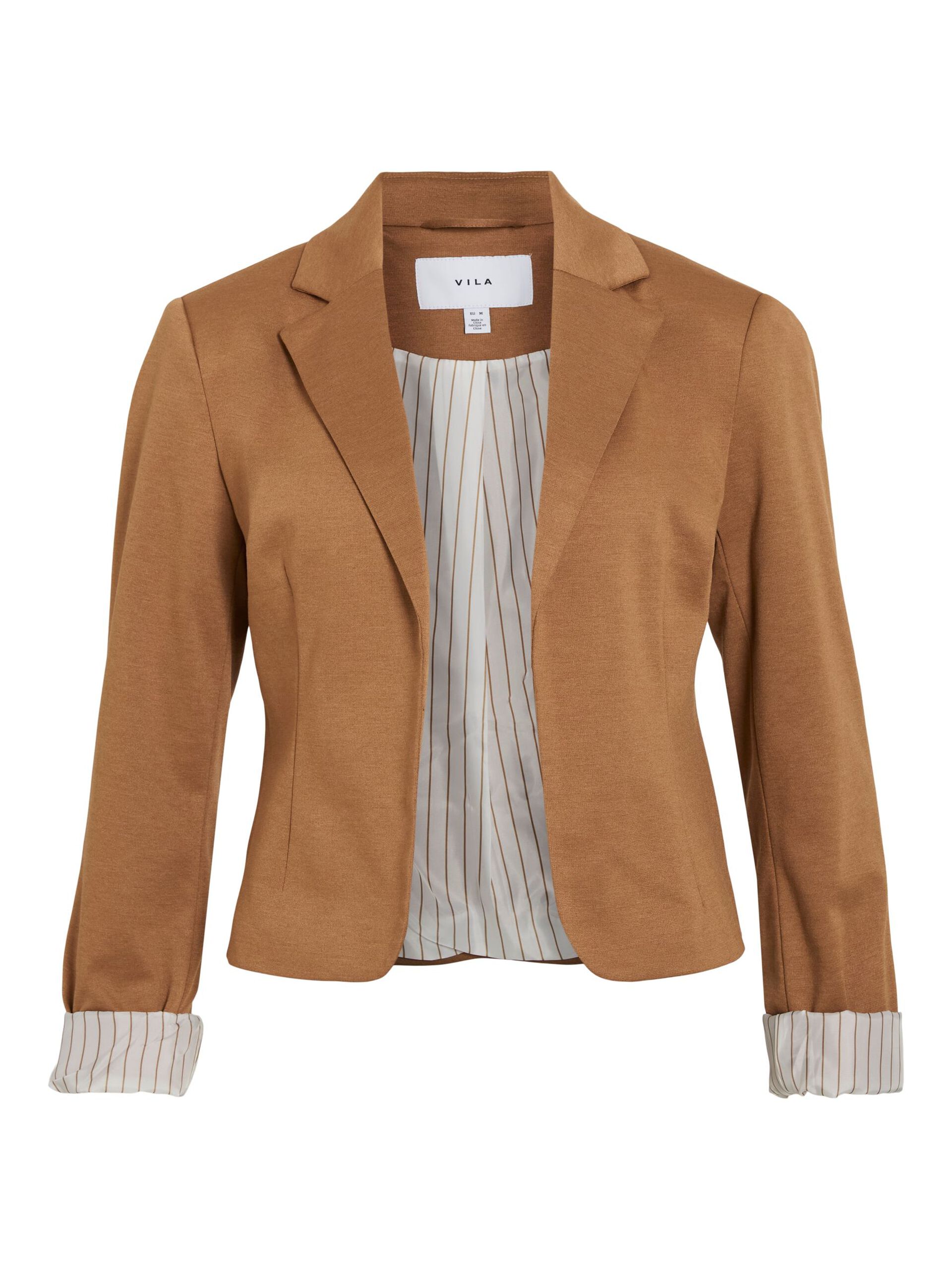 Carousel image - VISAGA SLIM JERSEY BLAZER, Tobacco Brown | 5